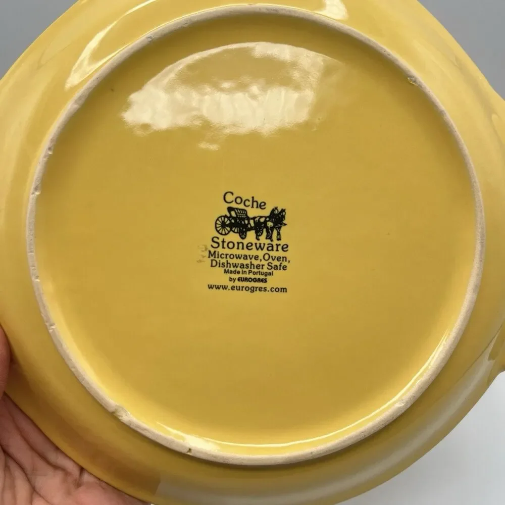 Coche Stoneware Plate - Yellow